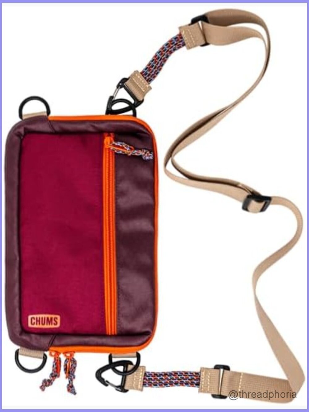 Convertible Crossbody Sling Bag Multi-Pocket Day Pack Travel Waist Pack